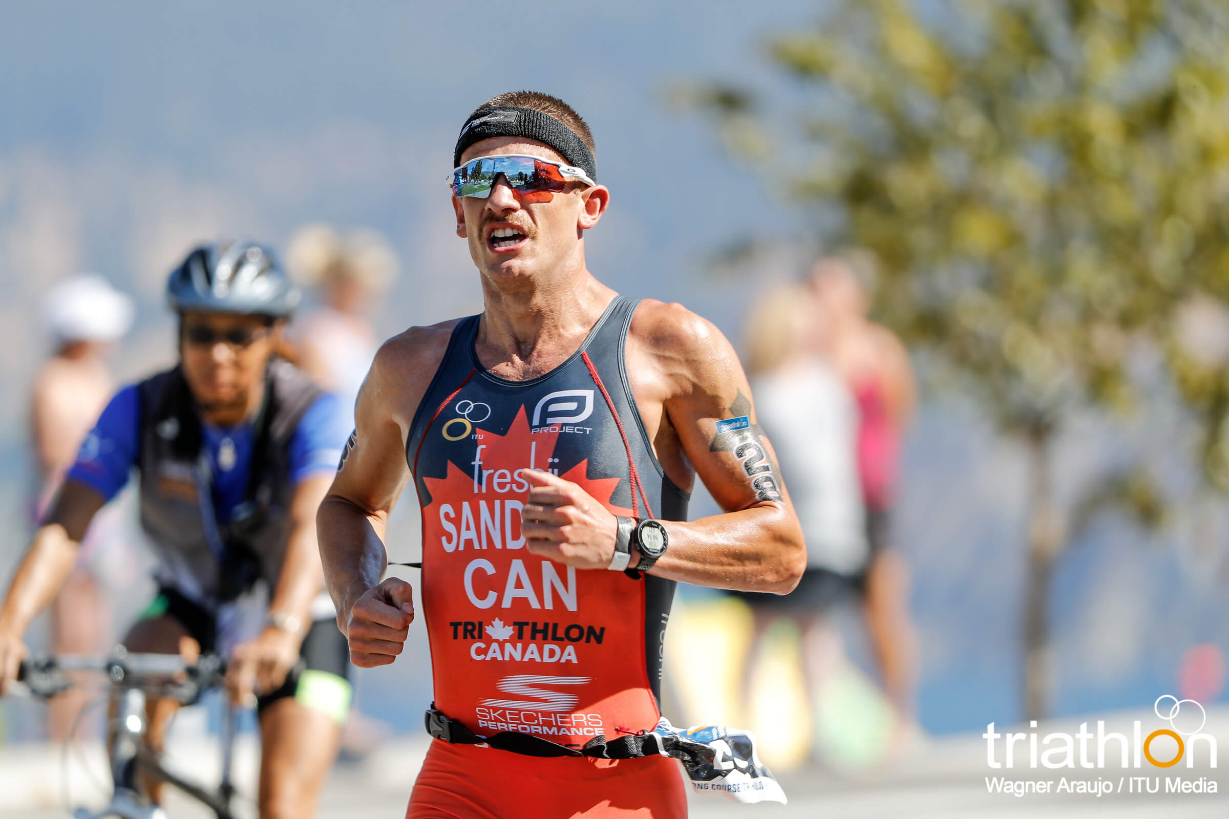 Lionel Sanders running in Penticton